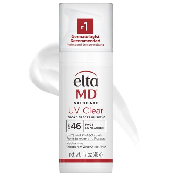 EltaMD UV Clear Face Sunscreen,Oil Free with Zinc Oxide 1.7oz NEW NO B…EXP 02/27 - Picture 1 of 5